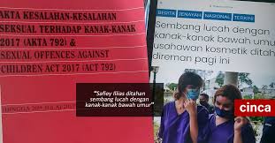Selepas 13 tahun akta ini dilaksanakan sejak. Safiey Illias Ditahan Sembang Lucah Dengan Kanak Kanak Bawah Umur