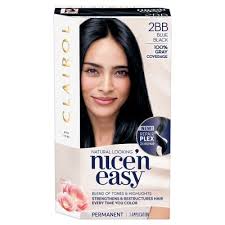 Which semi permanent hair color would be best for relaxed hair and which one would give the best black with blue color? Clairol Nice N Easy Permanent Hair Color Creme 1bb Blue Black 1 Application Walmart Com Walmart Com