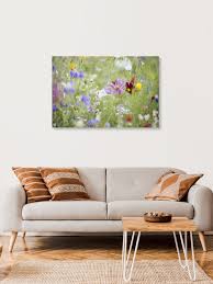 Set of summer meadow plants and flowers on the white background wits batterflies. Nadja Jacke Summer Flower Meadow With Wildflowers Photocircle Net