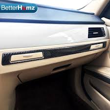 For Bmw E90 E92 E93 Interior Trim Carbon Fiber Copilot Water Cup Holder Panel Decor Cover Moulding 3 Series Lhd Rhd Accesso Interior Trim Carbon Fiber Paneling