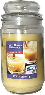 Better Homes And Gardens Scented Candle In Glass Jar 18 Ounce Bourbon Pear Toddy Better Homes And Gardens Glass Jars Toddy