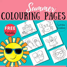 These printable summer coloring pages for kids of all ages are free! Summer Colouring Pages Pack Of 8 Free Colouring Sheets