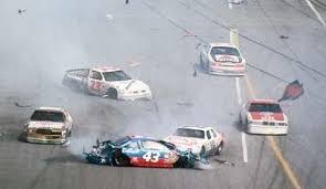 Image result for nascar wrecks pictures