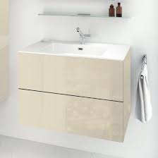 Victorian bathroom vanities at affordable price to fit any bathroom, add style and performance to your bathroom with victorian bathroom vanity units at listvanities.com. Cosmic Block Evo Washbasin With Vanity Unit With 2 Drawers Front Light Cream Gloss Corpus Light Cream Gloss Wb White Gloss 719021403109109 Reuter