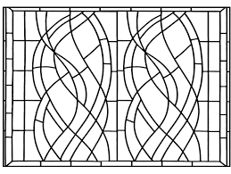 For more advanced colorists, there are a plenty intricate stained glass designs for you to have fun with. Art Deco Windows Madrid Art Deco Adult Coloring Pages
