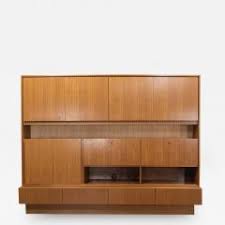 The berlin wall was a guarded concrete barrier that physically and ideologically divided berlin from 1961 to 1989. Mcm Teak Veneer German Shrunk Wall Unit Secretary Liquor Cabinet 2 Piece