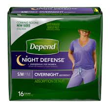 Depend Night Defense Incontinence Overnight Underwear For Women S M 16 Count Walmart Com