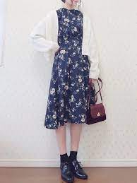 mayuko natural coutureのカーディガンを使ったコーディネート wear 韓国の女の子のファッション 控えめファッション 日本のファッションスタイル