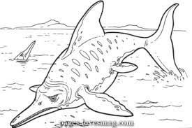 amazing dinosaur ichthyosaurs from mesozoic interval in coloring web page d coloriage a imprimer dinosaure ld17