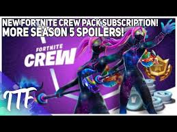 Season 5 battle pass , the galaxia outfit. New Fortnite Crew Pack New Season 5 Spoiler Fortnite Battle Royale Youtube