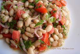 Discard any malformed beans or small stones you might find. Zippy Northern Beans Salad Simple Daily Recipes