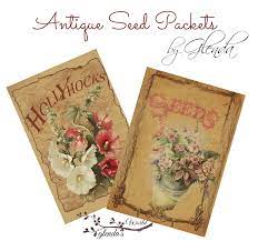 Elements Used In The Designing Of The Seed Packets And A Thank You Seed Packet Template Vintage Seed Packets Seed Packets