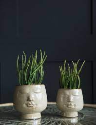 Face Plant Pot Face Plant Pot Clay Plant Pots Plant Pot Design