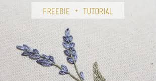 October 2, 2018 categories hand embroidery designs. Lavender Embroidered Miniature Stitch Floral