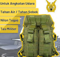 【DELTA】Ransel Tentara Nasional Indonesia Angkatan Udara / Ransel Taktis  Militer - Tahan Air & Angin, Cocok untuk Outdoor, Hiking & Penggunaan ...