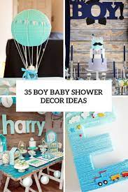 Use acorns and branches as natural decor, and lay dried eucalyptus and pine garlands on tables and displays. 35 Boy Baby Shower Decorations That Are Worth Trying Digsdigs