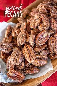 Easy Spiced Pecans Recipe Spiced Pecans Pecan Recipes Nut Recipes