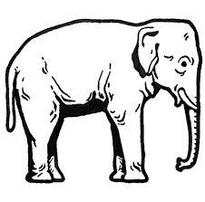 Elephant Clip Art For Stamp Indian Elephant Drawing Elephant Drawing Step By Step Drawing