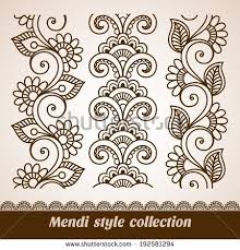 Henna Border Stock Photos Images Pictures Henna Patterns Henna Tattoo Henna Designs