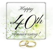 Happy 40th anniversary mom and dad, may you blow the 40 candles on your anniversary cake. Happy 40th Anniversary Guest Book Free Layout Message Book For Family And Friends To Write In Men Women Boys Girls Party Home Use Spaces Size Anniversary Guest Books