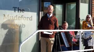 Our Remembrance Service outside the Mudeford Club with our uniformed  organisations led by Rev Helen Griffiss and Andy Saunders our LLW., Sound  is a little poor due to the outside...