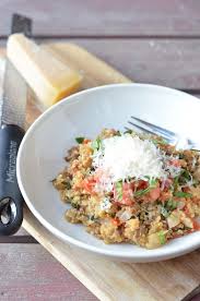 Eggplant Parmesan Quinoa Risotto Recipe Vegetarian Recipes Easy Healthy Risotto Recipes Easy Organic Meals