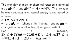 The delta g formula for how to calculate gibbs free energy (the gibbs free energy equation) is as the formula can be read backwards or in any direction, just put in all the data you have and see the. The Enthalpy Change For Chemical Reaction Is Denoted Aas Deltah Theta And Deltah Theta H P Theta H R Theta The Relation Between Enthalpy And Internal Enegry Is Expressed By Equation Deltah Deltau Deltanrt Where