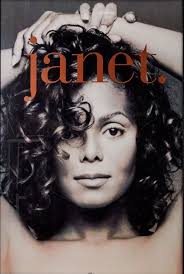 JANET JACKSON "JANET." 2-SIDED U.S. PROMO POSTER-Head Shot On Side 1,Name  Side 2