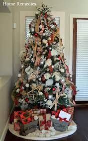 Holiday Home Tour 2015 A Farmhouse Christmas Christmas Tree Decorations Holiday Christmas Tree Christmas Tree Themes