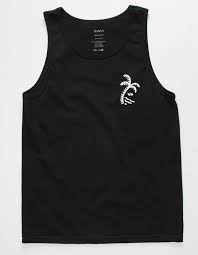 Rvca Palmer Mens Tank Top In 2020 Men Tank Top Outfit Tank Man Black Tank Top Men