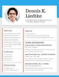 Simple Blue And Orange Blocks Customer Service Resume Customer Service Resume Resume Resume Template Professional