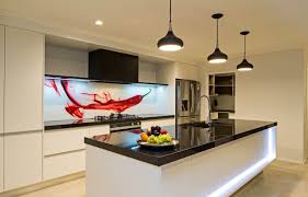 painted & printed glass splashback