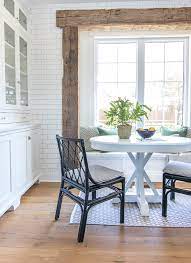 Linon grey and white breakfast dining set ardmore nook. White Breakfast Nook Table The Lilypad Cottage