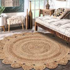 Shop the biggest selection of rugs at the best prices from at home. Lr Home Natural Jute Natural Round Indoor Rug 6 X 6 Walmart Com Round Rug Living Room Rugs In Living Room Lr Home