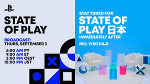 Sony games State of Play September 3 announcement