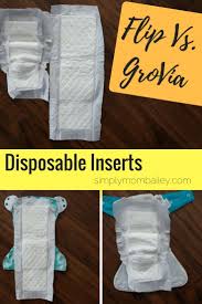 Disposable Inserts Flip Vs Grovia Biosoaker Review Simply Mom Bailey Cloth Diaper Inserts Cloth Diapers Cloth Diapering Newborn
