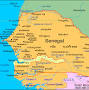 Senegal map from www.infoplease.com