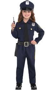 Girls Classic Police Officer Costume Kids Police Officer Costume Police Officer Halloween Costume Police Officer Costume