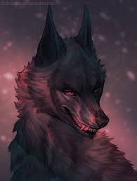 Black Wolf By Zakraart Deviantart Com On Deviantart Wolf Art Fantasy Anime Wolf Werewolf Art