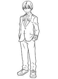 También puedes colorear online aquí. Todoroki De My Hero Academia Para Colorear Imprimir E Dibujar Dibujos Colorear Com