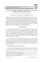 • it provides detailed information about research format for all types of research reports on various behavioural and social science disciplines. Pdf Conversation Analysis In Language Teacher Education An Approach For Reflection Through Action Research