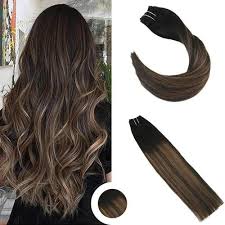 Because you are adding color to your hair because you are adding color to your hair rather than lifting it, there is a reduced chance of damaging your hair or getting ending up with a strange color. Clip In Hair Extensions Human Hair Ombre Black With Brown 1b 10 1b Ugeathair