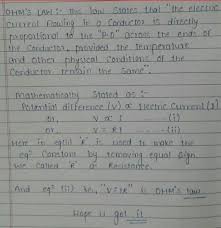 Ruled by students, supported by parents. What Is Ohm S Law Derive A Equation And Define 1 Ohm Brainly In