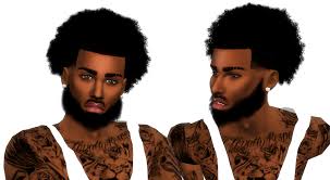 Small Curly Fro Male By Xxblacksims Sims 4 Curly Hair Sims 4 Hair Male Sims 4 Black Hair