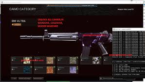 Money, level or unlocks for your existing gta account. Unlock All Camos Hack Warzone Mw Cw Max Levels Cheat 2021 Gaming Forecast Download Free Online Game Hacks