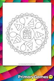 Happy birthday teacher coloring pages, happy birthday teacher colouring pages, happy birthday to my teacher coloring pages. Happy Birthday Mandala Coloring Page Free Printable Pdf From Primarygames