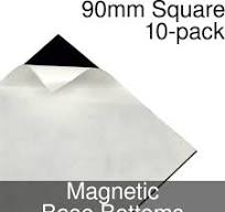 Miniature Base Bottoms, Square, 90mm, Magnet (10)