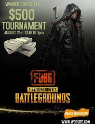 Pubg Tournament Template Gaming Posters Poster Template Tournaments