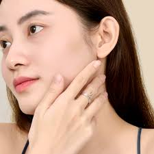 Vỏ nhẫn kim cương vàng trắng 18k pnj 00ddw000357