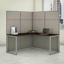 For this reason you are more likely to find a right return than a left return. Bush Business Furniture Easy Office L Shaped Desk Workstation With Panels Cubicle Wayfair